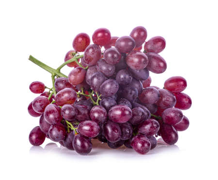 Grapes fruit isolated on white backgroundの写真素材