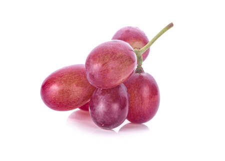 Grapes fruit isolated on white backgroundの写真素材