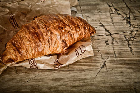 Fresh baked croissants の写真素材