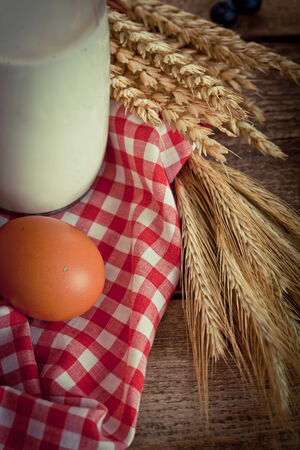 buns with blueberriesの写真素材