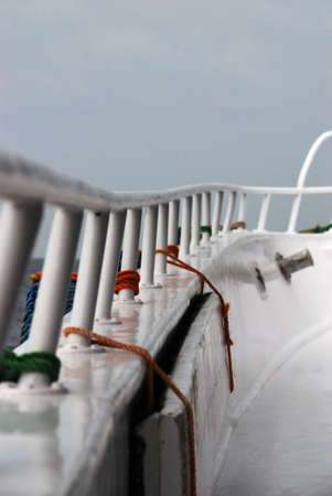 Yacht, wind and weather on the sea