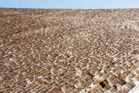 Foreshortening of the Great egyptian pyramidの写真素材