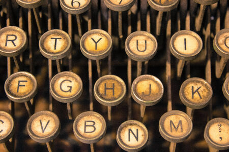 Dirty old typewriter keys