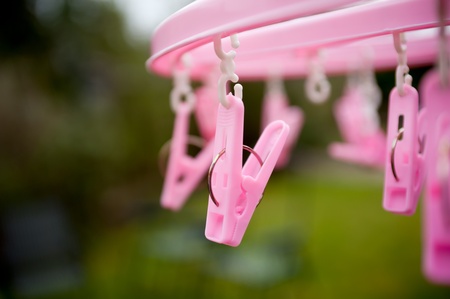 pink hanger for washing