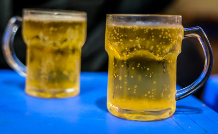 Bia Hoi Vietnamese beersの写真素材
