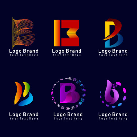 logo brand vectorのイラスト素材