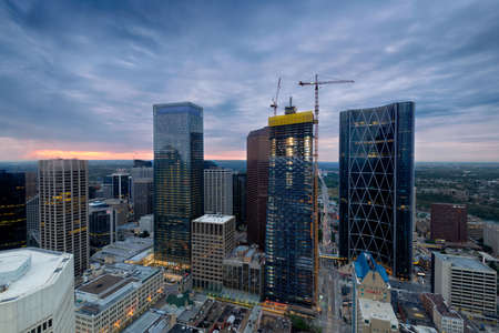 Calgary Tower Cityscapeのeditorial素材