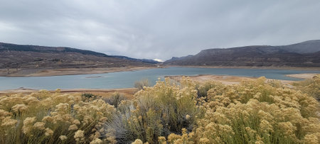 Storm over the lake - Coloradoの写真素材