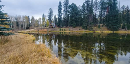 lake in the mountainsの写真素材