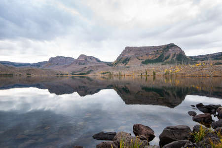 lake in the mountainsの写真素材