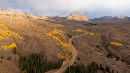 Roadtrip - Colorado Fall colorsの写真素材