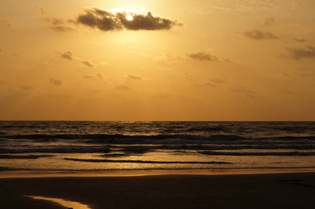 Sunset in Goa, Indiaの写真素材
