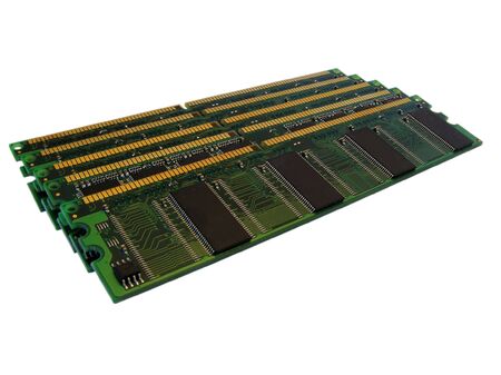 Computer memory on White Background