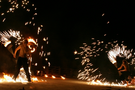 Show with fire Kiev Ukraine 06.09.2007のeditorial素材