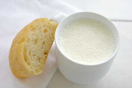 Bread and Milkの写真素材