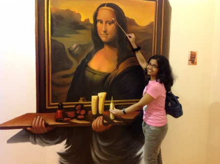 Potrait with mona lisaの素材