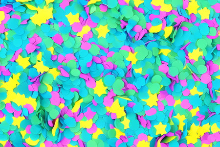 colorful confetti background for St. Patrick's Day.の素材