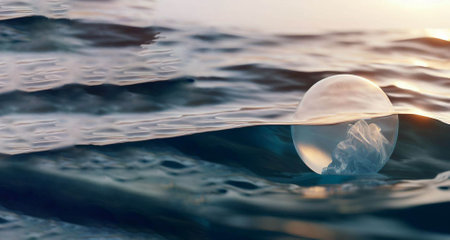 world plastic bag free day background generative AIの素材