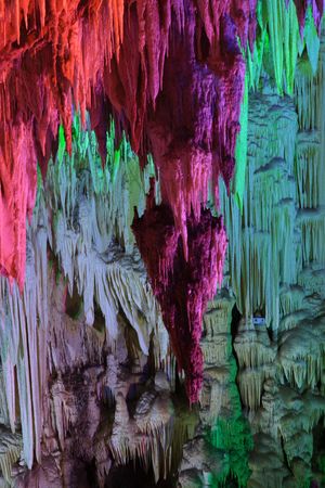 Beautiful magical underground caveの写真素材