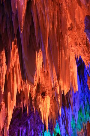 Beautiful magical underground caveの写真素材