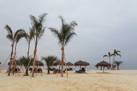 Beach and ocean scenic for vacations and summer getaways の写真素材