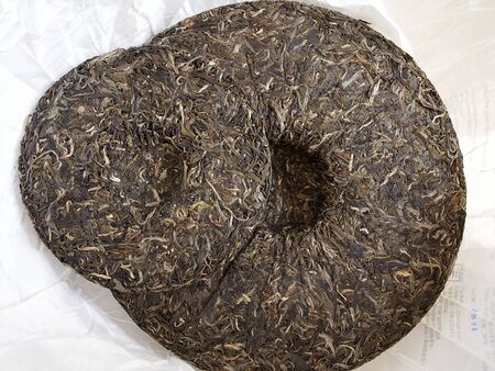 dried tea blocksの写真素材