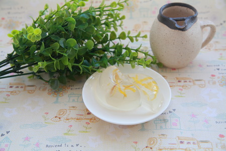 Jasmine flowers jellyの写真素材