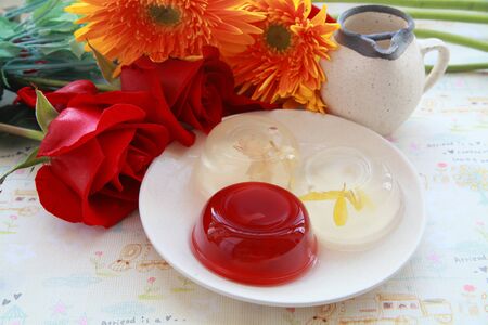 rose flowers jellyの写真素材