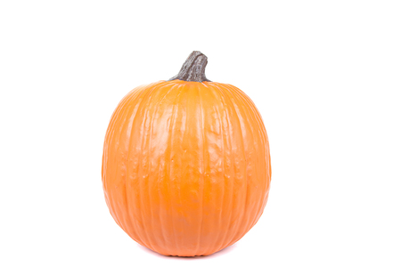 Pumpkins isolated on white backgroundの写真素材