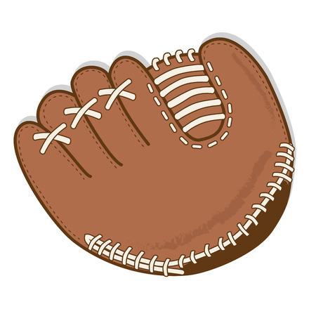 Baseball glove or mitt vector on a transparent backgroundのイラスト素材
