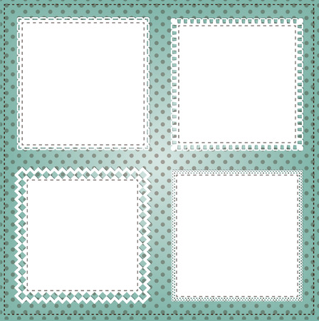 Vintage square lace frame layoutのイラスト素材