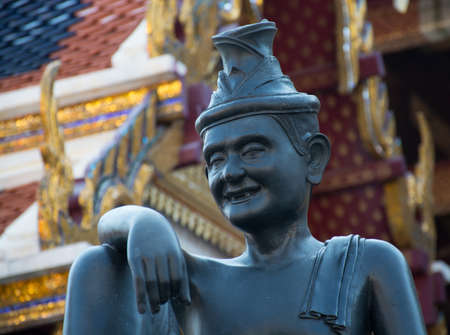 Statue of Hermit who was the Buddhaの写真素材