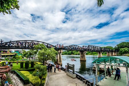 Tourist at the Bridge of River Kwai.のeditorial素材