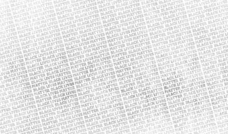 A light colored Black Lives Matter (BLM) background graphic illustration to raise awareness about racial inequality. police brutality and prejudice against African American'sの写真素材