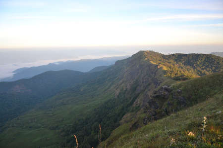 landscape with sky and clouds, Mon Chong,Chiang Maiの写真素材