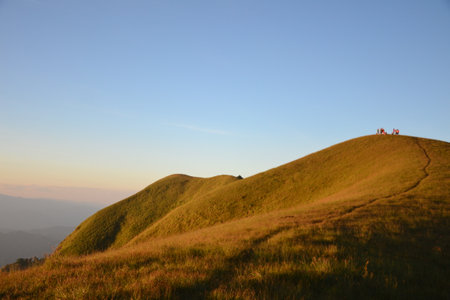 landscape with mountains , Mon Chong,Chiang Maiの写真素材