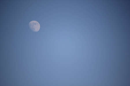 Full Moon in the daylightの写真素材