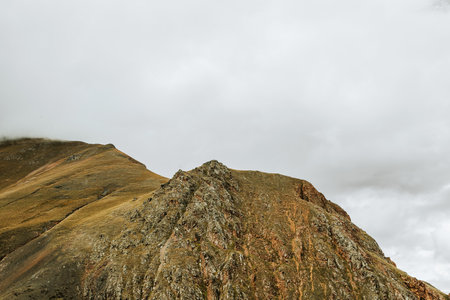 Caucasus mountains in Kabardino-Balkarian Republic, Russia. beautiful mountain scenery. nature and mountain background.の写真素材