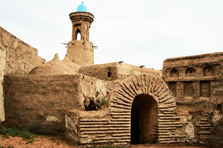 Mongol Empire. The capital of the Golden Horde - Sarai Batu. Russia, Astrakhan Region.の写真素材