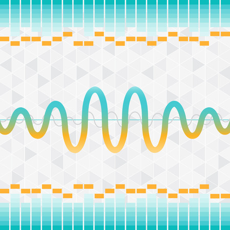 sound and audio waves equalizer background,vertor sound waveのイラスト素材