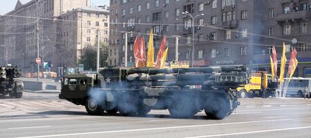 9 of Mai 2010. Parade in Moscow in honour of Victory in the Second Warold Warのeditorial素材