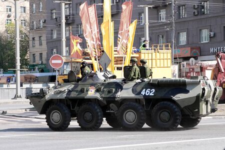 9 of Mai 2010. Parade in Moscow in honour of Victory in the Second Warold Warのeditorial素材