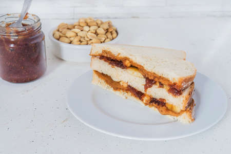 Sandwich of peanut butter
