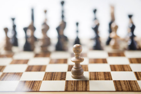 Chess background concept horizontalの写真素材