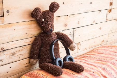 teddy bear close up background.の写真素材