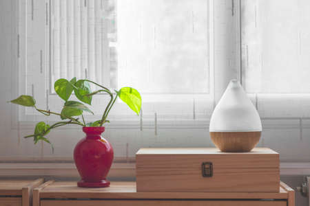 Air humidifier during work or for stay at home for relaxing time.