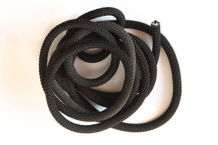 jump rope white background close up