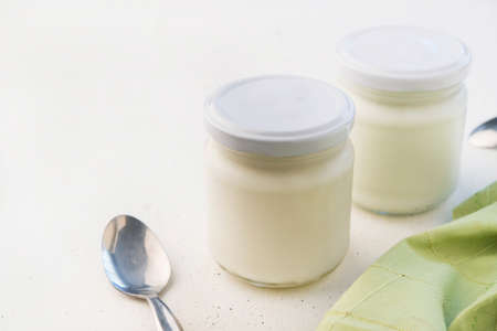 natural yogurtの写真素材
