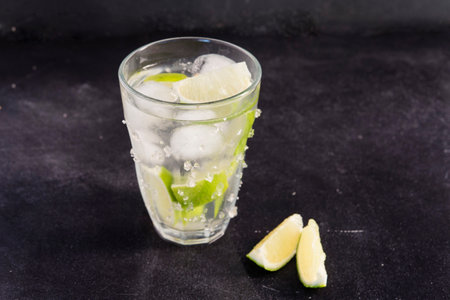 water with lime for summer