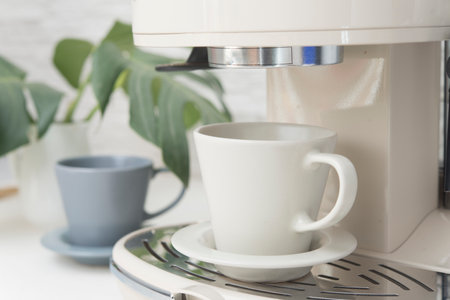 Professional coffee marker for homeの写真素材